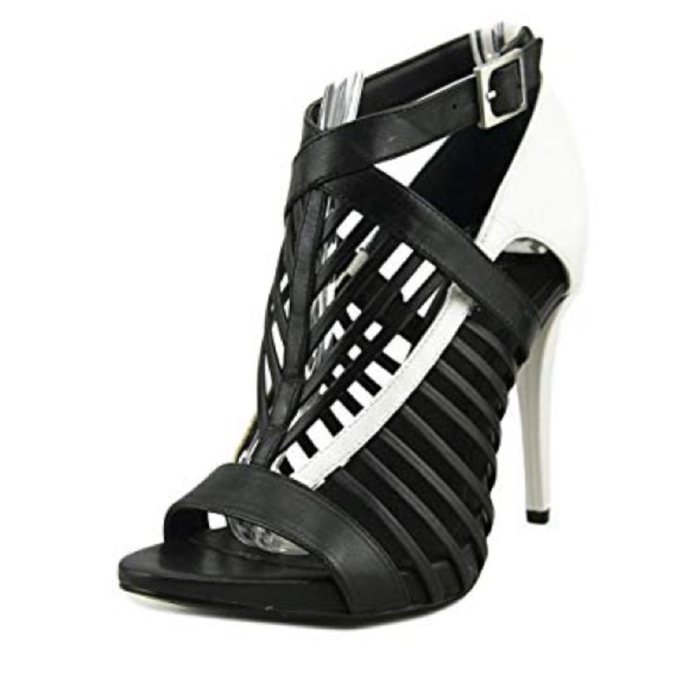 Calvin Klein size 7 black and white heels